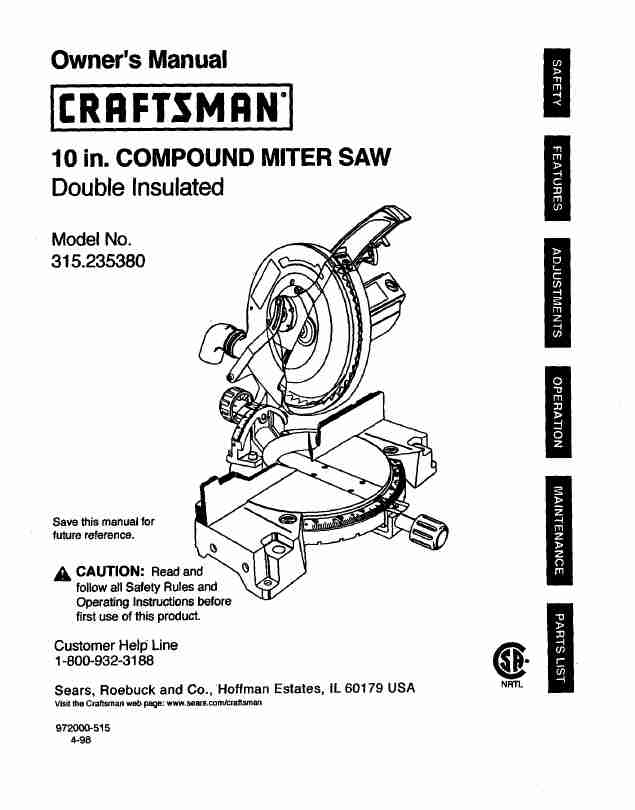 Craftsman Saw 315 23538-page_pdf